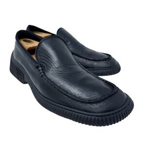 Vintage Y2K Kenneth Cole Black Leather Square Toe Loafers Men's Size 10.5 VGUC